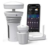 Tempest Système météo avec anémomètre intégré, pluviomètre, prévisions météorologiques précises, sans fil, application et Alexa activées