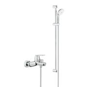 Tempesta 100 ensemble de douche complet 3 jets + mitigeur monocommande 1/2" bain/douche, chrome (32831000-28789002)