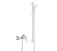 Tempesta 100 ensemble de douche complet 3 jets + mitigeur monocommande douche, clapet anti-retour, chrome (23354000-28789002)