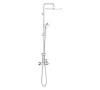 Tempesta Cosmopolitan System 250 Cube colonne bain/douche avec mitigeur mural monocommande, chrome (G26693000)