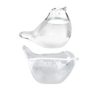 Tempête En Verre Stations Météo - Storm Tempête Pour Les Prévisions Météorologiques | Station Météo Baromètre En Verre En Forme D'oiseau Créative Pour Maison Et Bureau, Cadeau De Noël