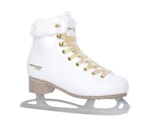 TEMPISH Glace Fine-pour Femme-avec Fourrure synthétique-Patinage Artistique-Loisirs-Confortable et Chaud-Blanc-Taille 39