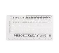 Temple de compositeur XolSurg Musique Drawing Règle Double échelles pour les compositeurs et les amateurs de musique