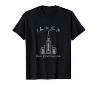 Temple de Vancouver en Colombie-Britannique, J'adore Voir Mon Temple T-Shirt Graphique avec Valeur