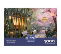 Temple du Bambou de Kyoto Puzzle en Bois Imperméable DIY Puzzles De 1000 Pièces pour Adultes Cadeaux Impossible Jeux De Stimulants
