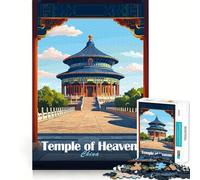 Temple du Ciel, Chine Puzzle de 1000 pièces pour Adolescents, Jeu de réflexion, activité à la Maison, découpe de qualité supérieure, Article de vœux du Père Noël 38x26cm