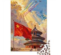 Temple du Ciel Spectacle Aérien Puzzle 1000 Pièces Puzzle pour Adultes Puzzle Papier Jeu de Puzzle 1000 Pièces Détente Décoration Maison Cadeau 38x26cm/1000pcs