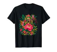 Temple Floral Exotique Jardin Tropical Paradis T-Shirt