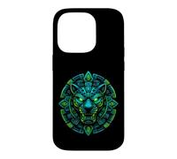 Temple Jaguar Relic Emblème Gardien Lumineux Coque pour iPhone 14 Pro