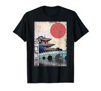 Temple japonais anime vintage Japon T-Shirt