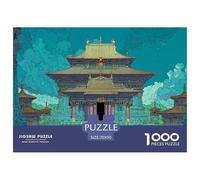 Temple of The Gods 1000 Pcs Carton Premium Lot de Puzzles Secret Architecture Stimulant Et Éducatif Défi Unique Puzzles pour Adultes Et Enfants 70x50cm/1000pcs
