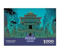 Temple of The Gods 1000 Pièces Carton Extra-épais Lot de Puzzles Secret Architecture Anti-Stress Jeu Familial Puzzles As Birthday Gifts 52x38cm/1000pcs