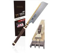 Temple Tool Co. Scie à tirer japonaise Rip-Cut 9,5 - Scie à main pour queue d'aronde, tenons, menuiserie fine - Scie à bois Dozuki