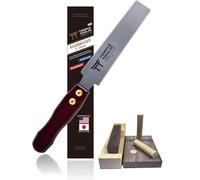 Temple Tool Co. Scie japonaise à coupe affleurante - Scie à tirer à double tranchant de 15,2 cm pour couper les chevilles, les cales - Bois dur tendre