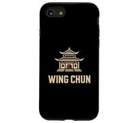 Temple Wing Chun avec Symbole Yin-Yang Rouge Coque pour iPhone SE (2020) / 7/8