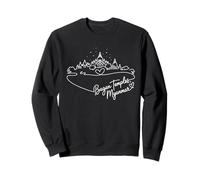 Temples de Bagan, souvenir d'art en forme de cœur signature du Myanmar Sweatshirt