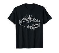 Temples de Bagan, souvenir d'art en forme de cœur signature du Myanmar T-Shirt