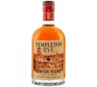 TEMPLETON RYE 6 ans - Rye Whisky (Sègle) - Notes de Miel & de Chocolat - A déguster pur ou avec un glaçon - 45,75% Alcool - Origine : Etats-Unis - 70 cl