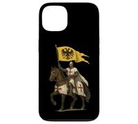 Templier Knight avec Le Drapeau de l'empire Romain du Saint Coque pour iPhone 13