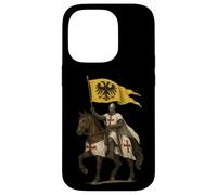 Templier Knight avec Le Drapeau de l'empire Romain du Saint Coque pour iPhone 14 Pro