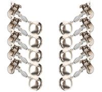 TEMPNAP 10 Pièces Cloche De Pêche en Métal pour Canne À Pêche Clips Portables À Installer Facilement pour Pêche en Mer Et Débutants Plusieurs Styles