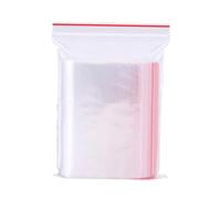 TEMPNAP 100 Pièces Un Sachet hermétique Sacs refermables scellable réutilisables Pliables Vide Sac de Rangement réutilisable Transparent Sacs en cellophane Auto-scellants