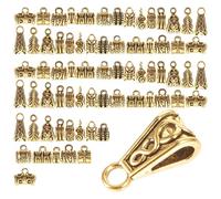 TEMPNAP 120Pièces Pendentifs de Charms Tubes pour Fabrication de Bijoux Connecteurs de Liaison pour Bracelets et Colliers DIY