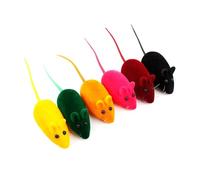 TEMPNAP 16 Pièces Interactif pour Chat de Souris Son Amusant, en Matériau Evade Sûr et Décoratif, pour Chatons et Chats Couleur Aléatoire