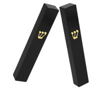 TEMPNAP 2 Pièces Étui à Mezouza pour Porte en Résine Noire avec Installation Facile et Signification Symbolique, Décoration Maison pour Porte Mitzvah Juive