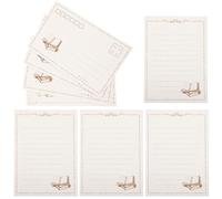 TEMPNAP 2 Sets de Papier à Lettre Vintage en Papier Blanc pour Écriture Lisse et Usage Polyvalent, pour Notes et Correspondance Créative