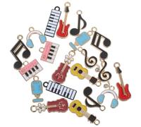 TEMPNAP 20 Pendentifs Musique en Alliage Léger et Robuste, Breloques Note de Musique Élégamment Emballées pour Bijoux Diy, pour Souvenirs Personnels et Fêtes