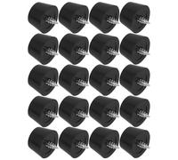 TEMPNAP 20 Pièces D'isolation en PVC et Métal Noir pour Enceintes Forme Conique, Amortissement des Vibrations pour Enceintes Bibliothèque et Platine, Usage Bureau et Installation Audio