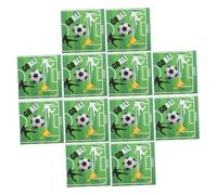 TEMPNAP 20 Pièces Serviettes de Football Imprimées Lot de Serviettes Absorbantes et pour Anniversaires Événements et Réunions Familiales Design Unique et Pratique