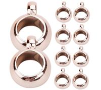 TEMPNAP 200pièces Perles Bail Avec Anneau Pendentif Grosses Perles Espacement Trou Accessoires Diy Bijoux Durables Et Brillants Pour Colliers Bracelets