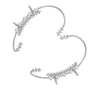 TEMPNAP 2pièces Boucles Oreilles Élégantes Forme De Perles Pour Femmes Clips Oreille Sans Percage Design Luxueux Gauche Et Droite Bijoux Pour Toutes Occasions