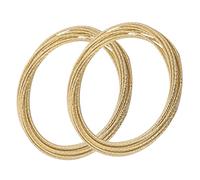 TEMPNAP 2Pièces Bracelet Minimaliste Multicouche de Bangle Géométrique pour Femmes Élégance et pour Toutes Occasions