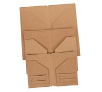 TEMPNAP 3pièces Kraft Folder Organisateur De Voyage Étui Zippé Pour Passeport Cartes Et Documents De Rangement Pratique Pour Notebooks Recharges