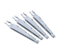 TEMPNAP 4 Pièces Bras de Renforcement Acier Galvanisé pour Poteaux de Clôture Extensions de Hauteur Bras de Fixation Polyvalent pour Clôtures à Maillons Protection Contre Fuites et