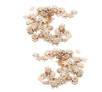 TEMPNAP 400 Pièces Morceaux de Bois pour Création de Fleurs, Feuilles et Herbes, Texture Lisse, Améliore la Reconnaissance des Couleurs pour Garçon et Filles en Maternelle