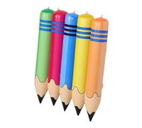 TEMPNAP 5 Pièces Giant Inflatable Pencil Toy Set PVC Play Props For Kindergarten Back To School Parties Multi Function Crayon Decorations Safe For Children