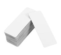 TEMPNAP 50 Pièces Étiquettes Réutilisables pour Organisation Classe Étiquettes Blanches pour Ardoise Réfrigérateur et Armoire