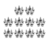 TEMPNAP 50pcs Pointes Courtes Métalliques 7mm pour Chaussures D'athlétisme à Pointes Argentées, Remplacement Rapide pour Surfaces Athlétiques et Sprint