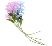 TEMPNAP 6 Pièces Faux Floral Bouquet Set Oil Painting Style Artificial Flowers for Wedding Photography Home Decor Spring Decoration with Light Stems