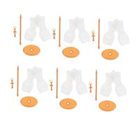 TEMPNAP 6 Pièces Mini Mannequin Stand For Scale Dolls Plastic Doll Clothes Display Holder Easy Assembly Fit For Daily Use And Dollhouse Decoration