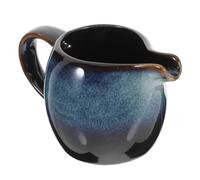 TEMPNAP à Lait Céramique avec Anse pour Sauces et Vinaigrettes Design Ergonomique et Compatible Lave Vaisselle et Micro Ondes Couleur Bleu
