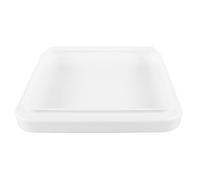 TEMPNAP Abat-jour Carré Moderne en Pvc Réutilisable Blanc, Couverture Légère Étanche pour Plafonnier Led, Facile à Nettoyer, pour Balcon et Maison