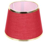 TEMPNAP Abat-jour en Tissu Artisanal pour Lampe de Table et Lampadaire E27, 15x20x15 Cm, Couleur Rouge Foncé, Abat-jour Décoratif Léger Adapté pour Chambre, Salon, Hôtel et Bureau