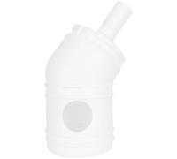 TEMPNAP Abreuvoir pour Oiseaux Multifonctionnel en Plastique Blanc 1l Prévention des Pertes D'aliments, pour Pigeons et Cailles en Intérieur ou Extérieur