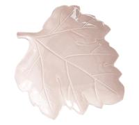 TEMPNAP Assiette en Céramique Rose Motif Feuille Délicate Multifonction pour Décoration de Table pour Bars et Fêtes