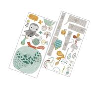 TEMPNAP Autocollant Décor Créatif et Pratique Mural Toise Arbre et Animaux en Pvc 1 Set Facile à Appliquer pour Chambre D'garçon et Filles pour Chambre de Fille ou Garçon